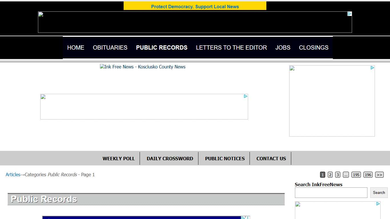Public Records – InkFreeNews.com