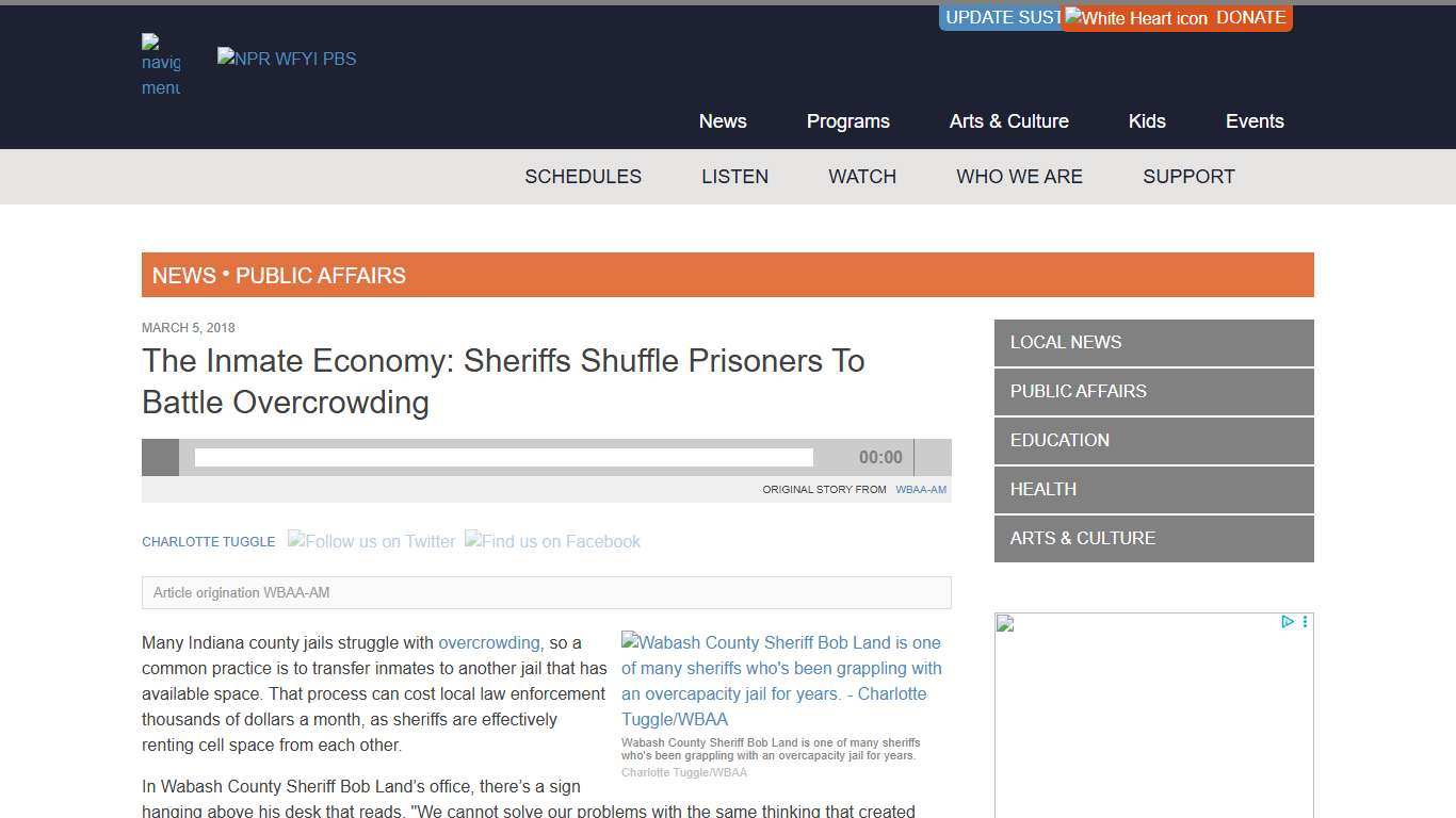 The Inmate Economy: Sheriffs Shuffle Prisoners To Battle Overcrowding